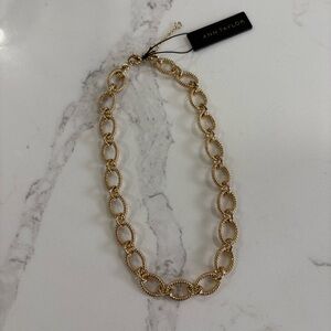 Ann Taylor Gold Chain Link Necklace